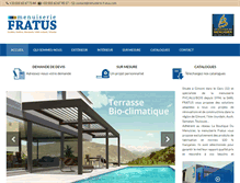 Tablet Screenshot of menuiserie-fratus.com